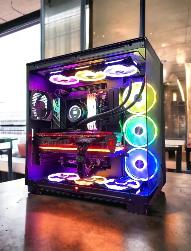 AMD Ryzen 9 AM5 CPU, 64GB DDR5 RGB RAM, NZXT H9 case, Kraken Z73 liquid cooler, AMD Dark Devil limited edition gaming PC build by COMFIX I.T.
