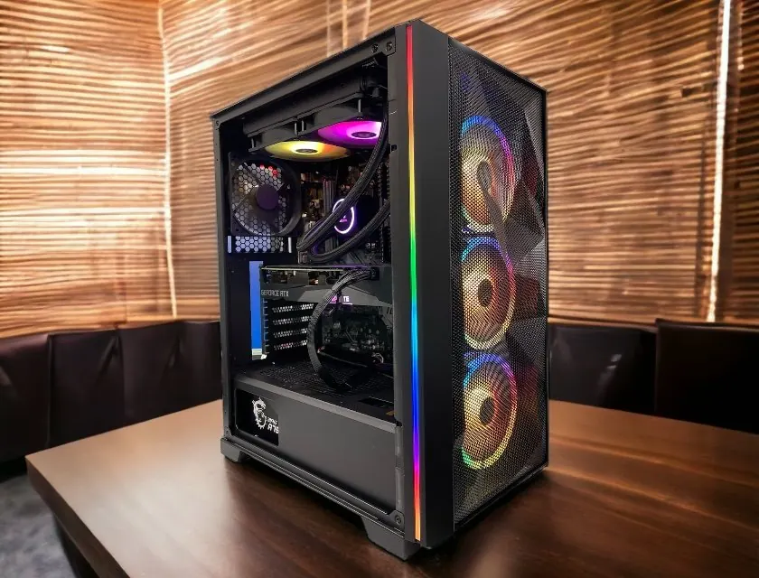 Intel i5 CPU, 16GB DDR4 RAM, Gamdias case, Thermaltake liquid cooler, Gigabyte Geforce RTX3070 gaming PC build by COMFIX I.T.
