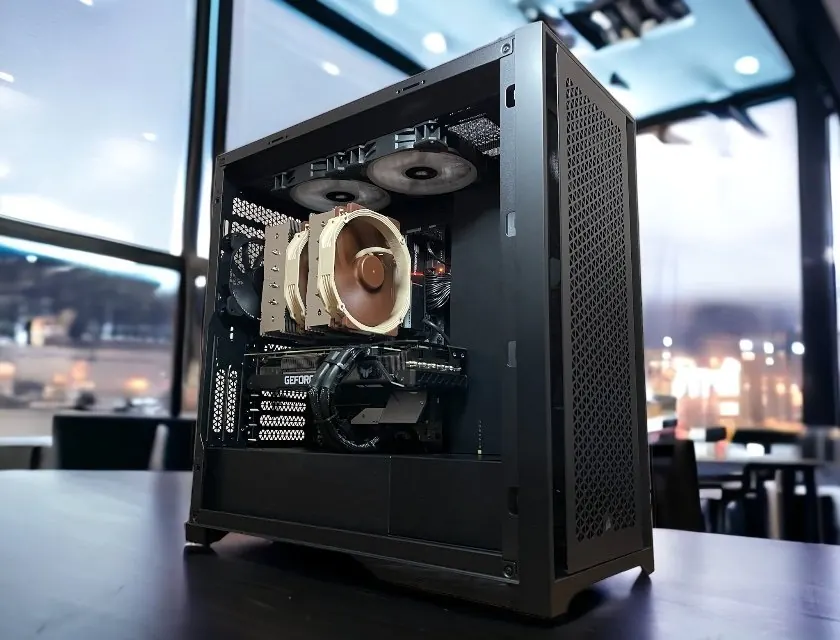 Intel i9 CPU, 64GB DDR4 RAM, Corsair 5000D case, Noctua NH-D15 air cooler, Asus Geforce RTX 3080 gaming PC rebuild by COMFIX I.T.